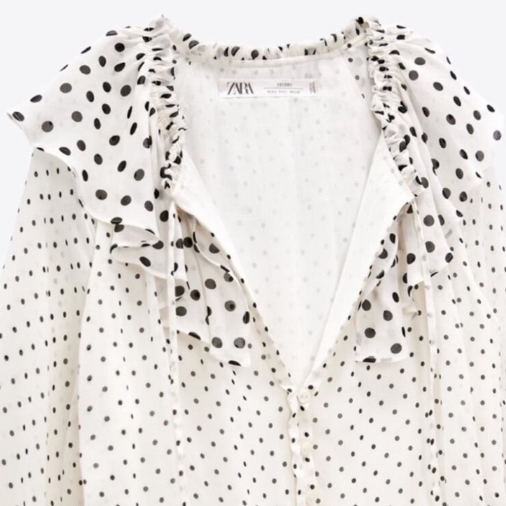 Zara Studio POLKA DOT MINI DRESS LIMITED EDITION defect - Picture 7 of 14